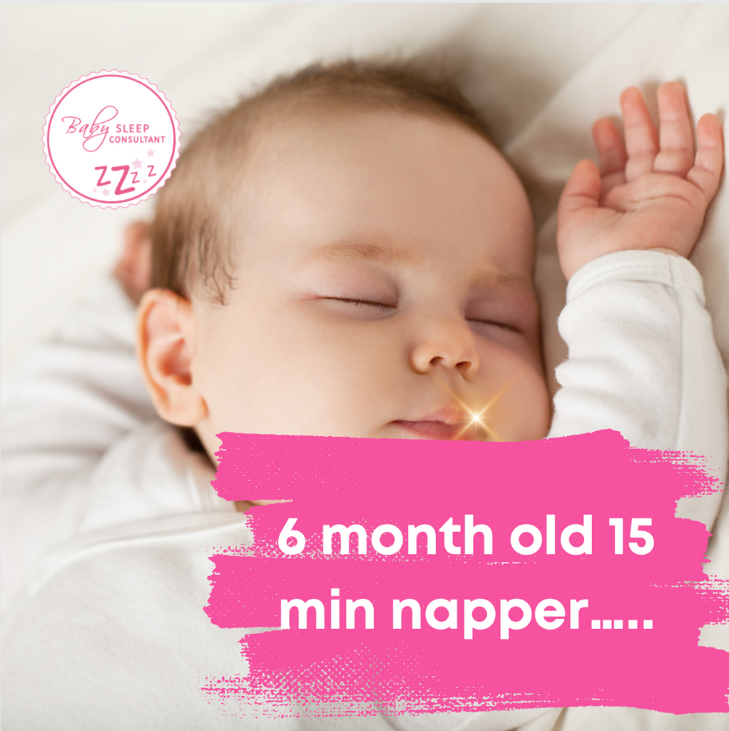 6 month old 15 min napper…..