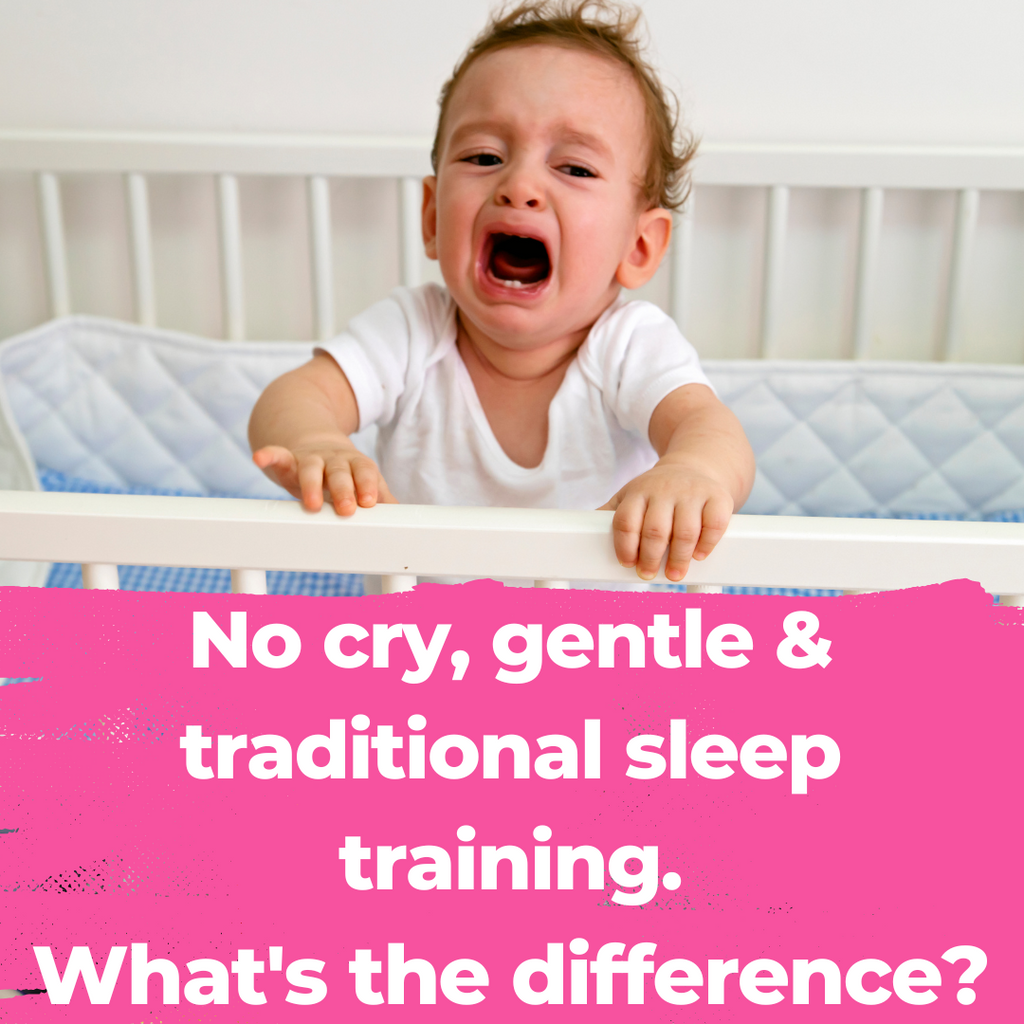 No cry, gentle and traditional sleep training, what's the difference?