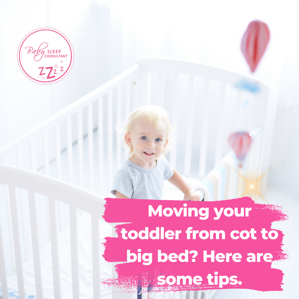 Moving your toddler from their cot to big bed? Here are some tips.