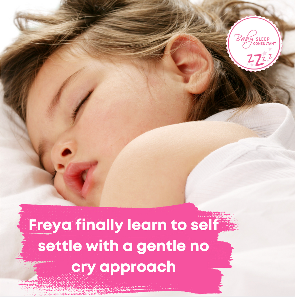 Freya finally learn to self settle with a gentle no cry approach