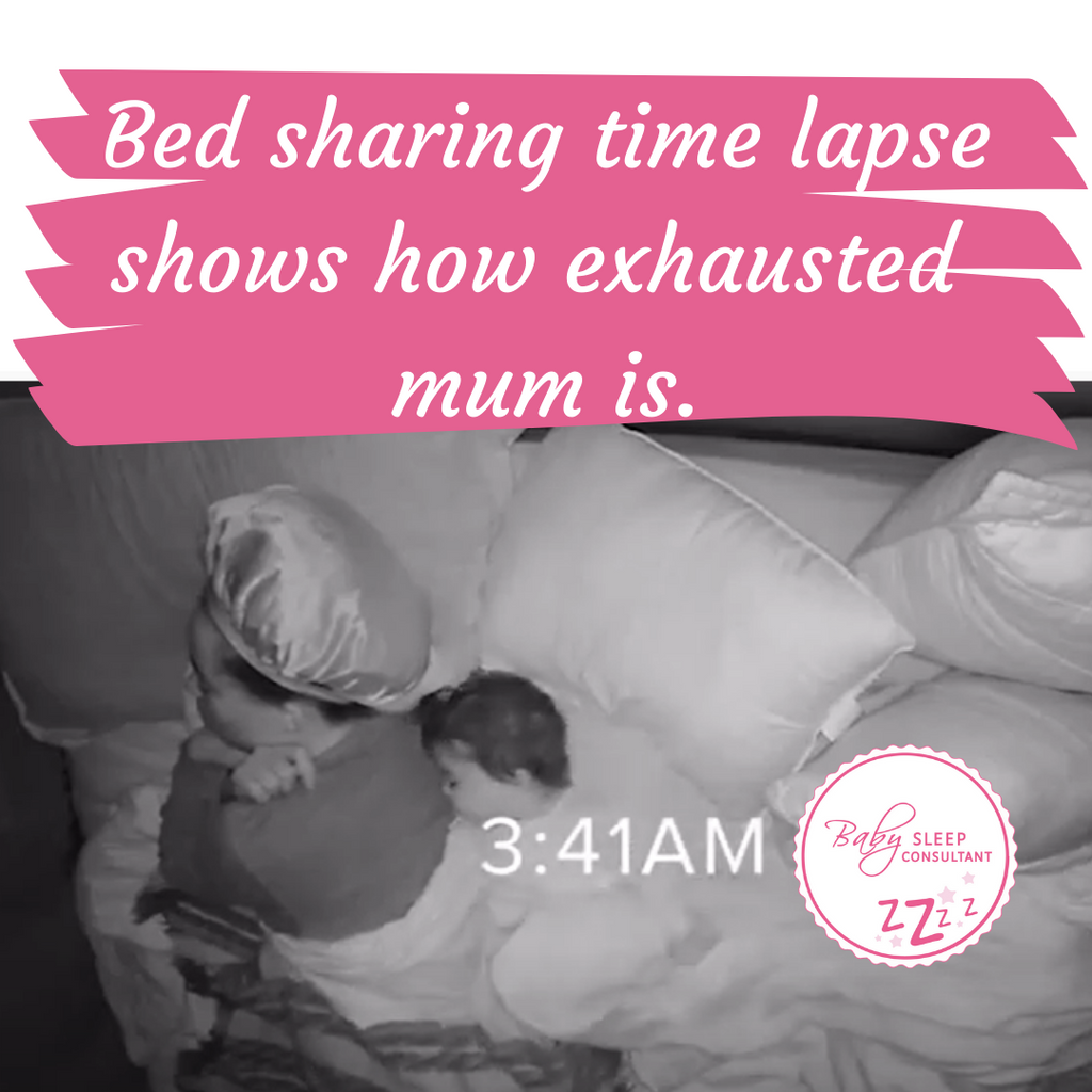 Bed sharing time lapse shows how exhausted mum is...