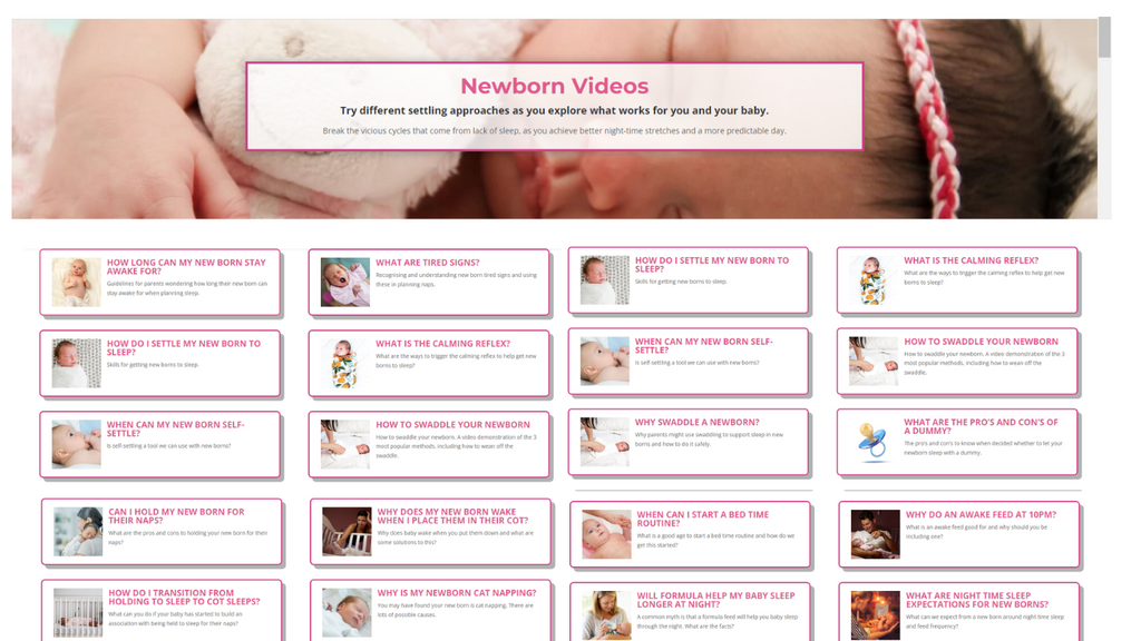 newborn baby sleep videos