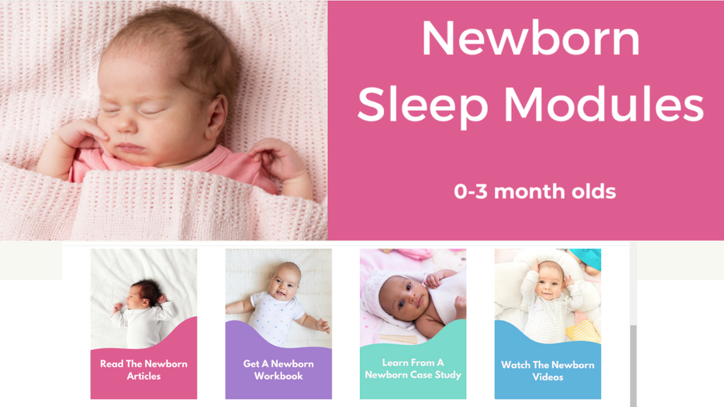 newborn sleep modules for 0-3 month olds