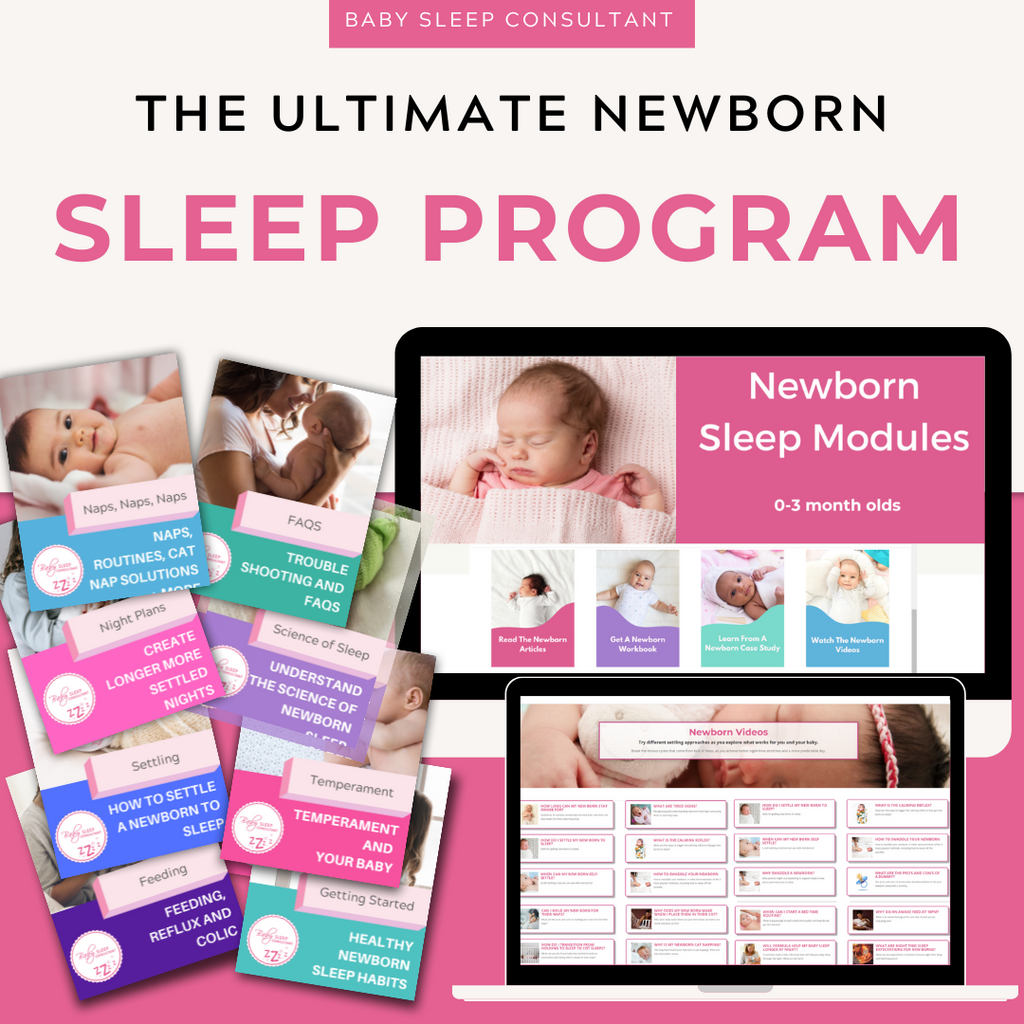 ultimate newborn sleep program with modules