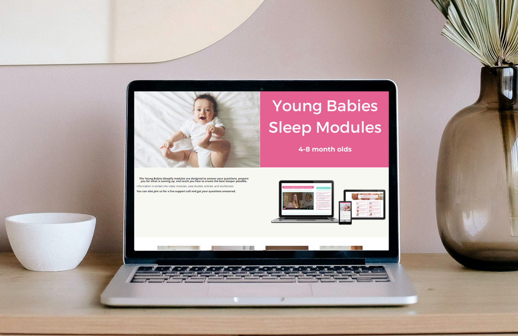 young baby sleep modules for 4-8 month olds